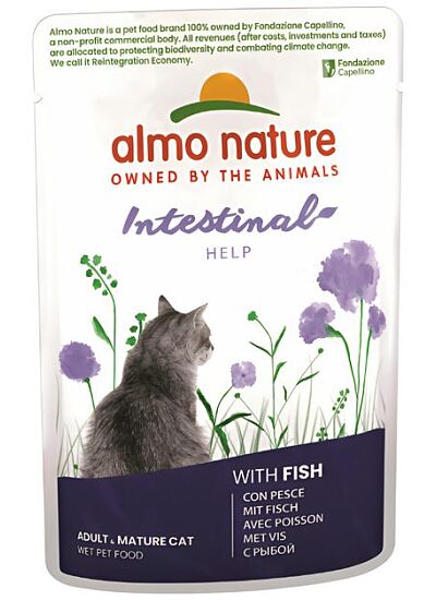 Almo Nature Functional Cat Adult Intestinal Φακελάκι Ψάρι 70gr