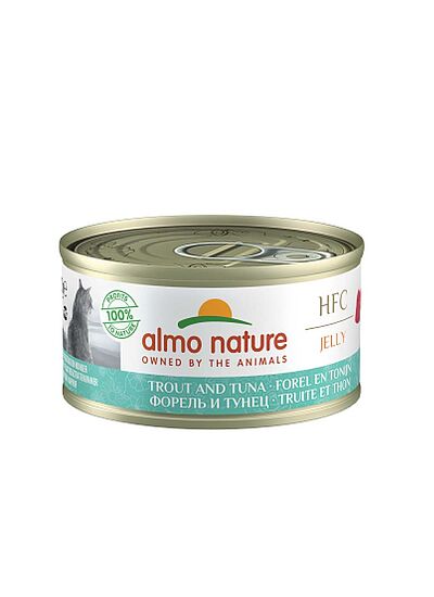 Almo Nature Cat Adult HFC Jelly Κονσέρβα Τόνος & Πέστροφα 70gr