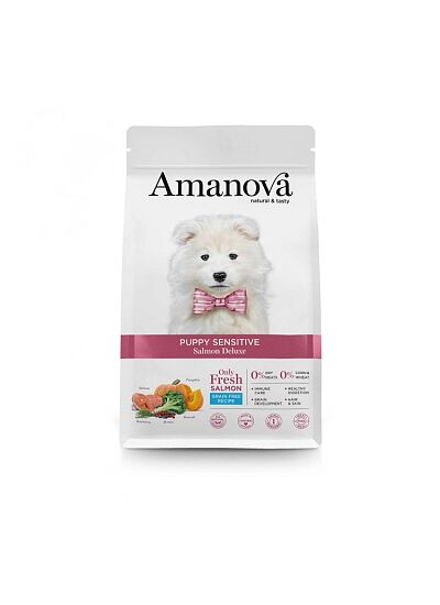Amanova Grain Free Puppy Sensitive Salmon Deluxe 7Kg
