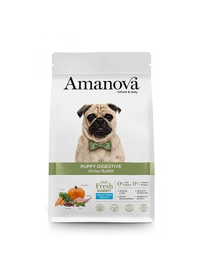 Amanova Grain Free Puppy Digestive Divine Rabbit 7Kg