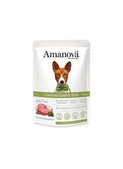 Amanova Grain Free Adult Dog Luscious Lamb & Pork Φακελάκι 100gr