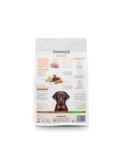 Amanova Low Grain Adult Large Exquisite Chicken 12Kg
