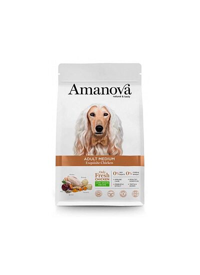 Amanova Low Grain Adult Medium Exquisite Chicken 12Kg