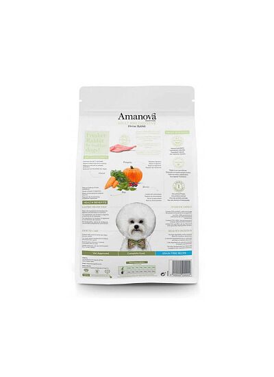 Amanova Grain Free Adult Mini Digestive Divine Rabbit 2Kg