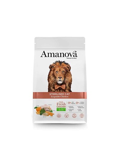 Amanova Low Grain Sterilised Cat Exquisite Chicken 1,5Kg