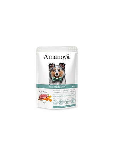 Amanova Grain Free Adult Dog Irresistible Beef Φακελάκι 100gr