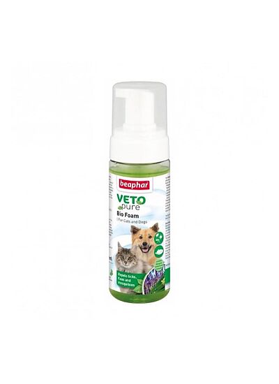 Beaphar Veto Pure Bio Foam Αντιπαρασιτικός Αφρός για Σκύλους και Γάτες 150ml