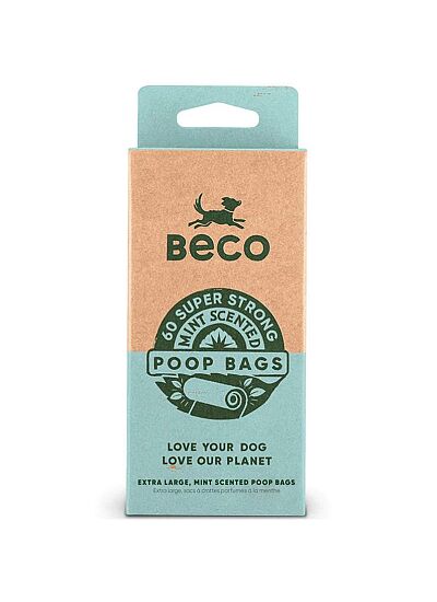 BECO Eco Friendly Σακούλες Υγιεινής με Άρωμα Μέντας (4ρολά/60τμχ)
