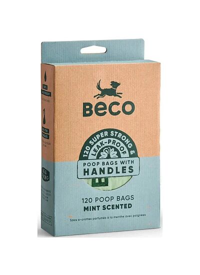 BECO Eco Friendly Σακούλες Υγιεινής Με Άρωμα Μέντας (21ρολά/315τμχ)