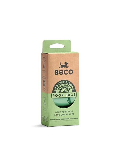 BECO Eco Friendly Σακούλες Υγιεινής Χωρίς Άρωμα (4ρολά/60τμχ)