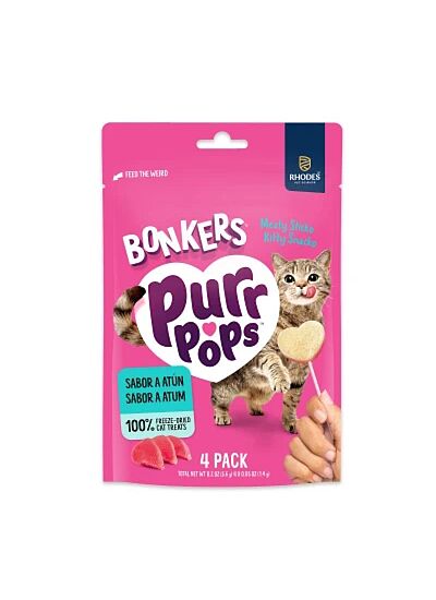 Bonkers Purrpops Freeze Dried Λιχουδιά Γάτας με Τόνο 20gr
