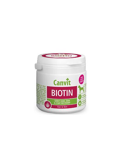 Canvit Biotin Βιταμίνες για Λαμπερό Τρίχωμα & Υγιές Δέρμα 100gr/100 ταμπλέτες