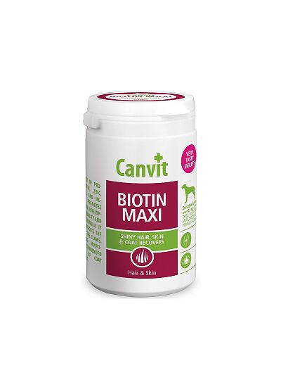 Canvit Biotin Maxi Βιταμίνες για Λαμπερό Τρίχωμα & Υγιές Δέρμα 230gr/76 ταμπλέτες