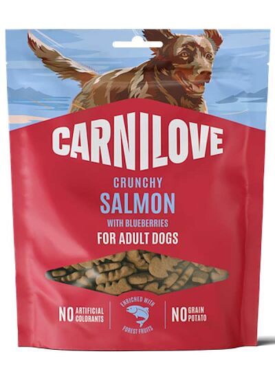 Carnilove Crunchy Snack Σκύλου Salmon with Blueberries 200gr