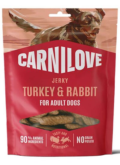 Carnilove SN Jerky Turkey With Rabbit Bar 100gr
