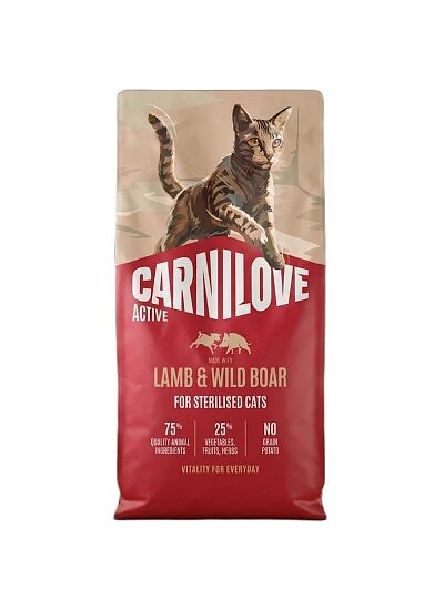 Carnilove Grain Free Cat Adult Active Sterilised Lamb & Wild Boar 400gr