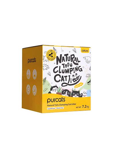 Cature Tofu Clumping Cat Litter Milky Sent Βιοδιασπώμενο Υπόστρωμα Υγιεινής για Γάτες 18Lt (7,2Kg)
