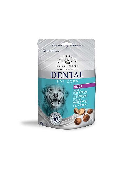Celebrate Freshness Dental Pop Corn Duck για Σκύλους 100gr
