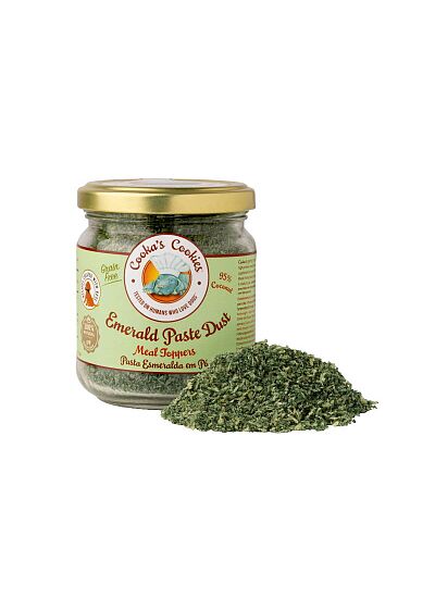 Cooka's Cookies Topper Emerald Paste Σκόνη από Καρύδα & Σπιρουλίνα σε Βάζο 65gr