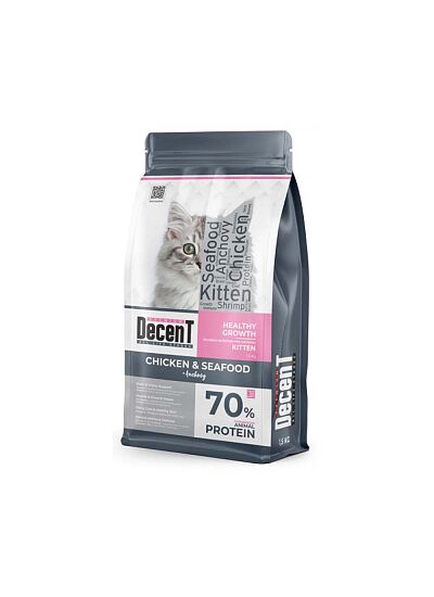Decent Ξηρά Τροφή Γάτας Kitten 1.5kg