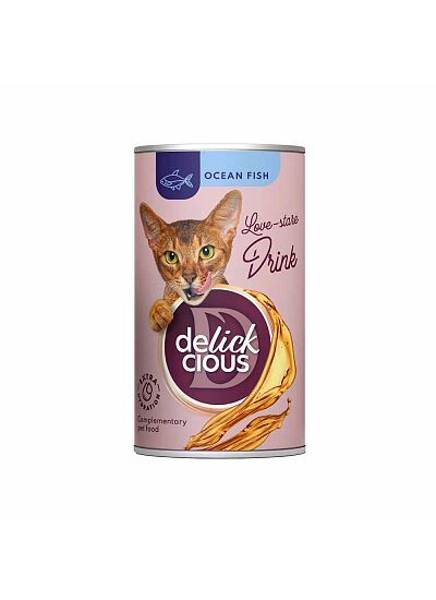 Delickcious Cat Drink με Ψάρια Ωκεανού 140ml