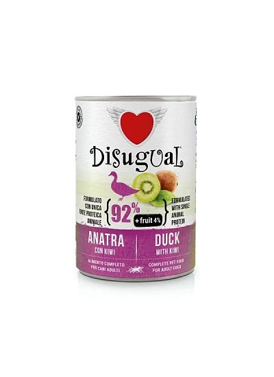 Disugual Μονοπρωτεϊνική Κονσέρβα Σκύλου Adult Duck With Kiwi 400gr