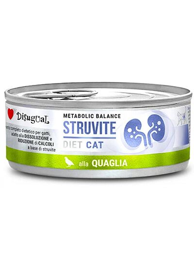 Disugual Struvite Diet Cat Ορτύκι 85gr