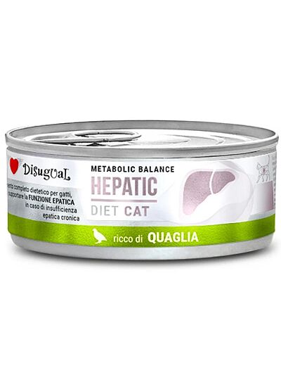 Disugual Hepatic Diet Cat Ορτύκι 85gr