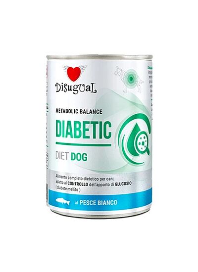 Disugual Diabetic Diet Dog Λευκά Ψάρια 400gr