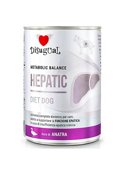 Disugual Hepatic Diet Dog Πάπια 400gr