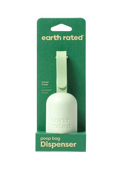 Earth Rated Poop Bag Dispenser Με 15 Eco Friendly Σακούλες Χωρίς Άρωμα