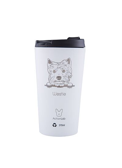 Eco Life Coffee Thermos Westie Λευκό 370ml