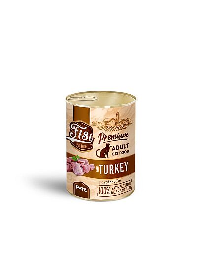 Fisi Cat Adult Γαλοπούλα Πατέ 400gr