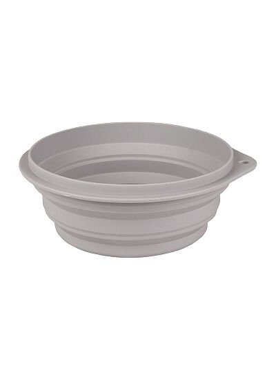 Flamingo Πτυσσόμενο Μπoλ Σιλικόνης Γκρι (1000ml)