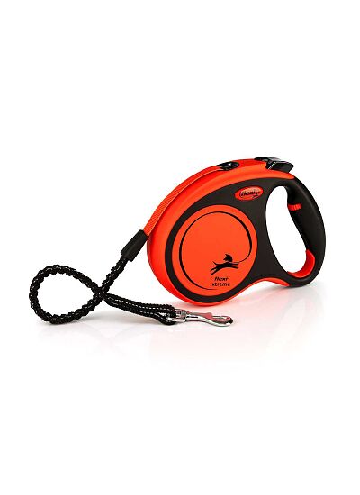 Flexi Xtreme Πτυσσόμενο Λουρί Ιμάντας Σκύλου Πορτοκαλί 5m