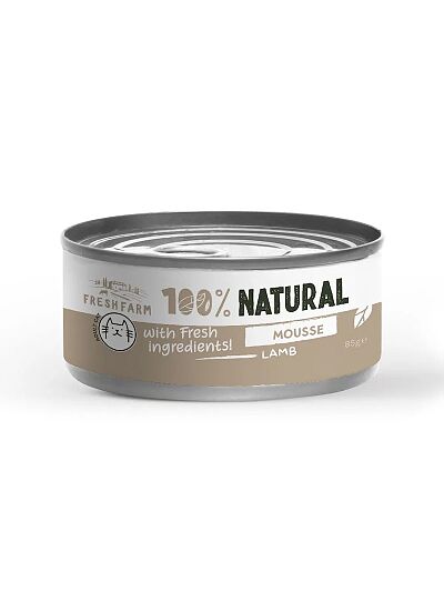 Fresh Farm 100% Natural Cat Mousse Αρνί 85g