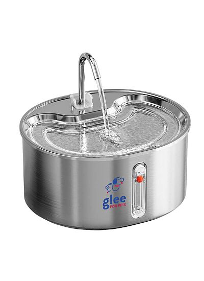 Glee Nymphi Ηλεκτρικό Συντριβάνι Inox Με Βρυσάκι 3.2Lt