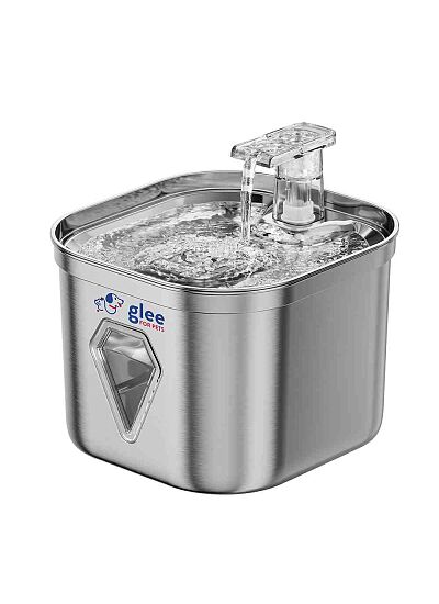 Glee Louise Ηλεκτρικό Συντριβάνι Inox Με Βρυσάκι 3.2Lt