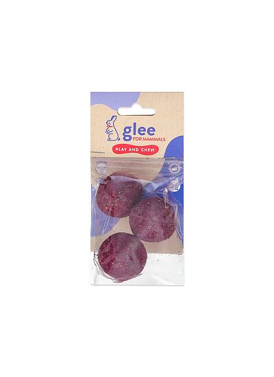 Glee Παιχνίδι Τρωκτικών Baked Timothy Hay Roll με Τριαντάφυλλο 4cm (3τμχ)