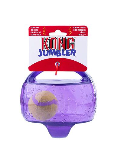 Kong Jumbler Ball 2 σε 1 Διπλό Διαδραστικό Παιχνίδι για Σκύλους