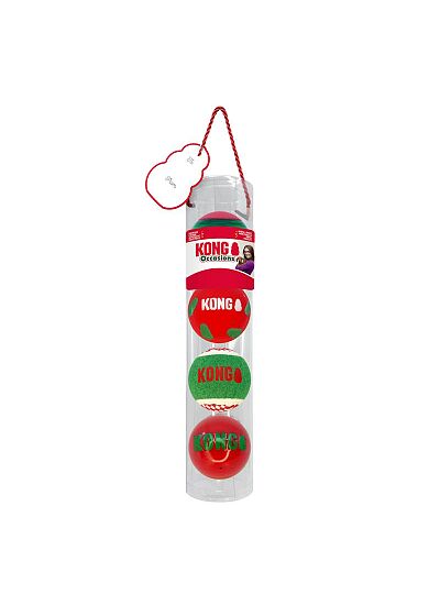 Kong Holiday Occasions Χριστουγεννιάτικο Παιχνίδι Μάσησης & Ανάκτησης με Ήχο για Σκύλους (5.5cm/4τμχ)