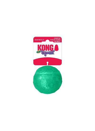 Kong Παιχνίδι Μάσησης & Ανάκτησης με Ήχο για Σκύλους Squeezz Crackle Ball/L