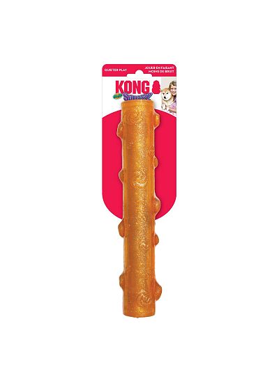 Kong Παιχνίδι Μάσησης & Ανάκτησης με Ήχο για Σκύλους Squeezz Crackle Stick/L