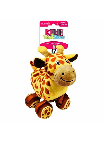 Kong Παιχνίδι Ανάκτησης με Ήχο για Σκύλους Tennis Shoes Giraffe/L