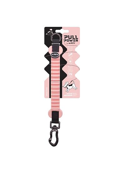M Pets Pull Power Shock Λουρί με Σύστημα Απορρόφησης Κραδασμών Ροζ