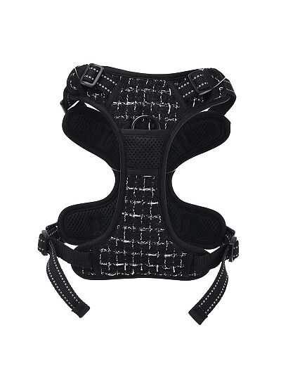 M Pets Haute Couture Επιστήθιο H Harness Μαύρο