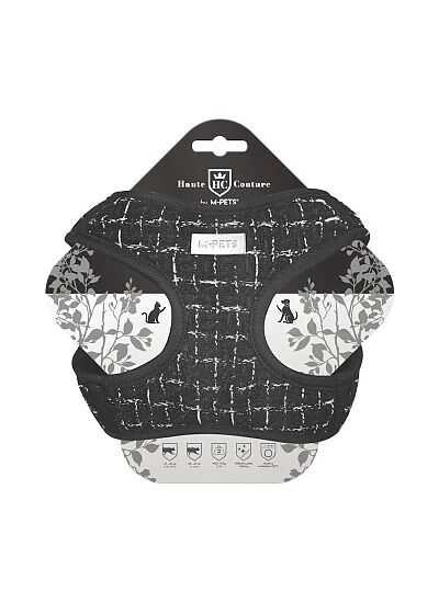 M Pets Haute Couture Γάτας Επιστήθιο A Harness Μαύρο