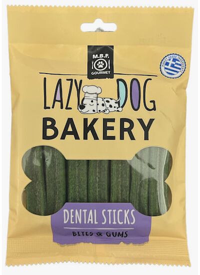 M.B.F Gourmet Lazy Dog Bakery Dental Sticks Μέντα 70gr