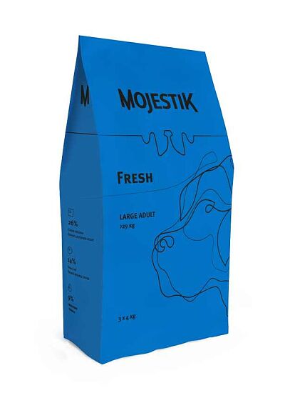Mojestik Low Grain Fresh Adult Large Μονοπρωτεϊνική με Μοσχάρι 12Kg