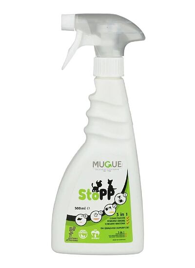 Mugue StoPP Spray 3 σε 1   Απώθηση Αφαίρεση Λεκέδων & Οσμών